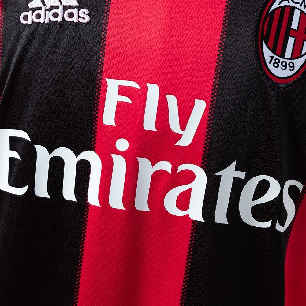 AC Milan Jersey 2010-11 Home Retro Kit Long Sleeves