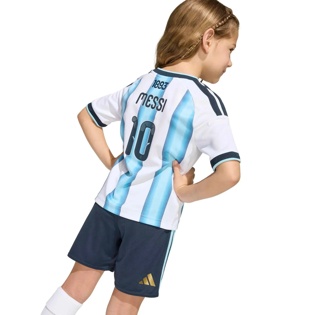 adidas 2026 Argentina Kid's Home Messi #10 Mini Kit