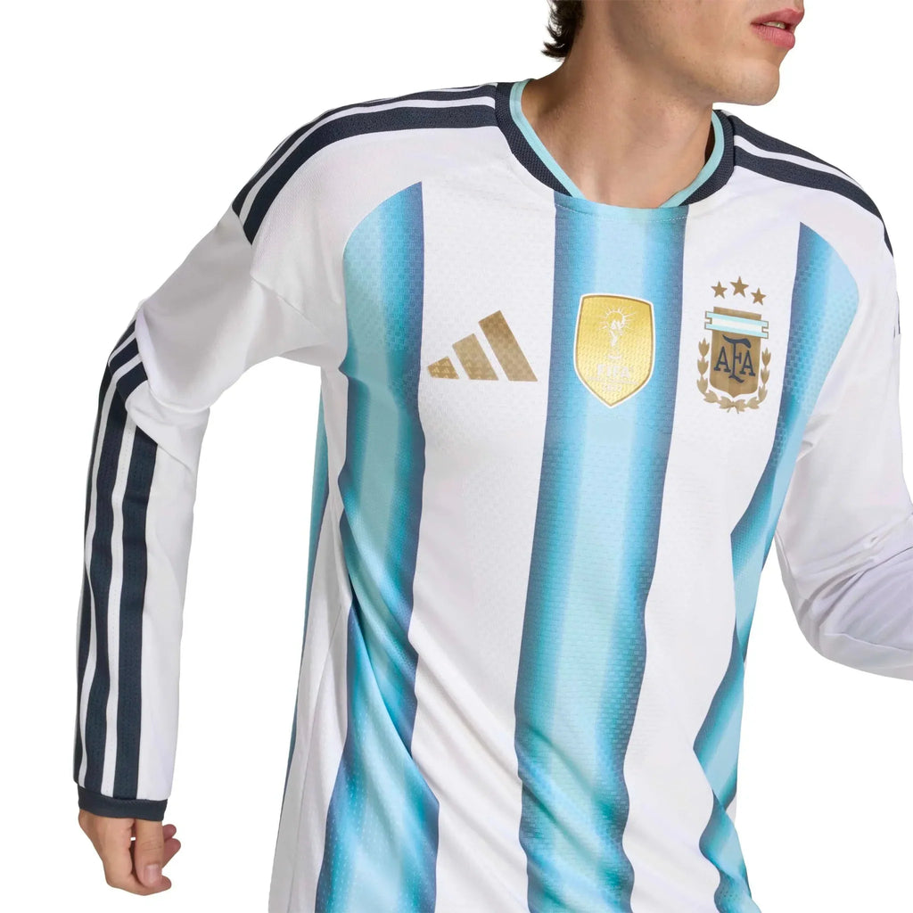 adidas 2026 Argentina Men's Authentic Home Long-Sleeve Soccer Jersey