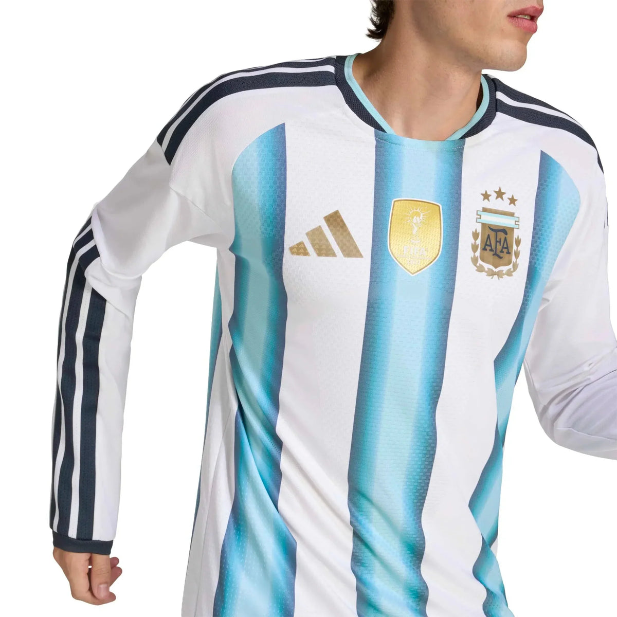 adidas 2026 Argentina Men's Authentic Home Long-Sleeve Soccer Jersey