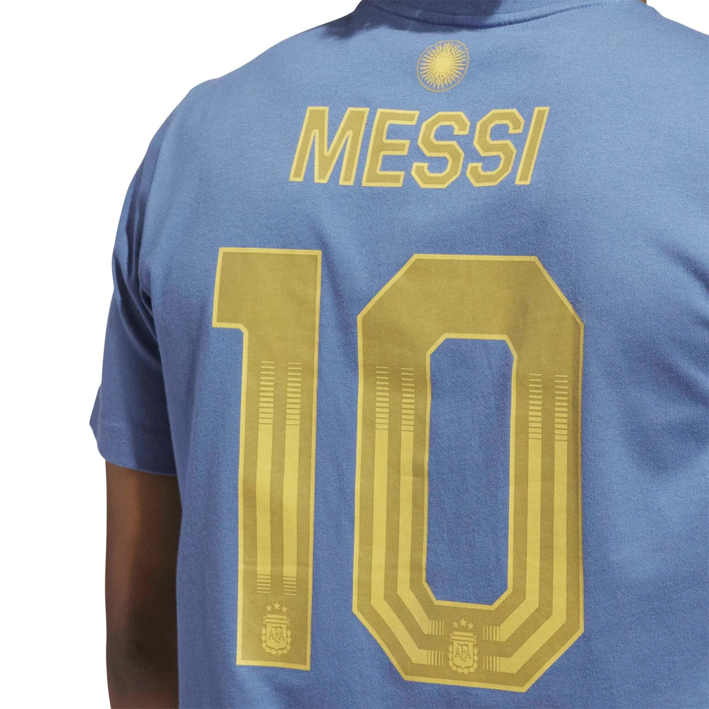 adidas 2026 Argentina Men's Messi Name And Number Tee