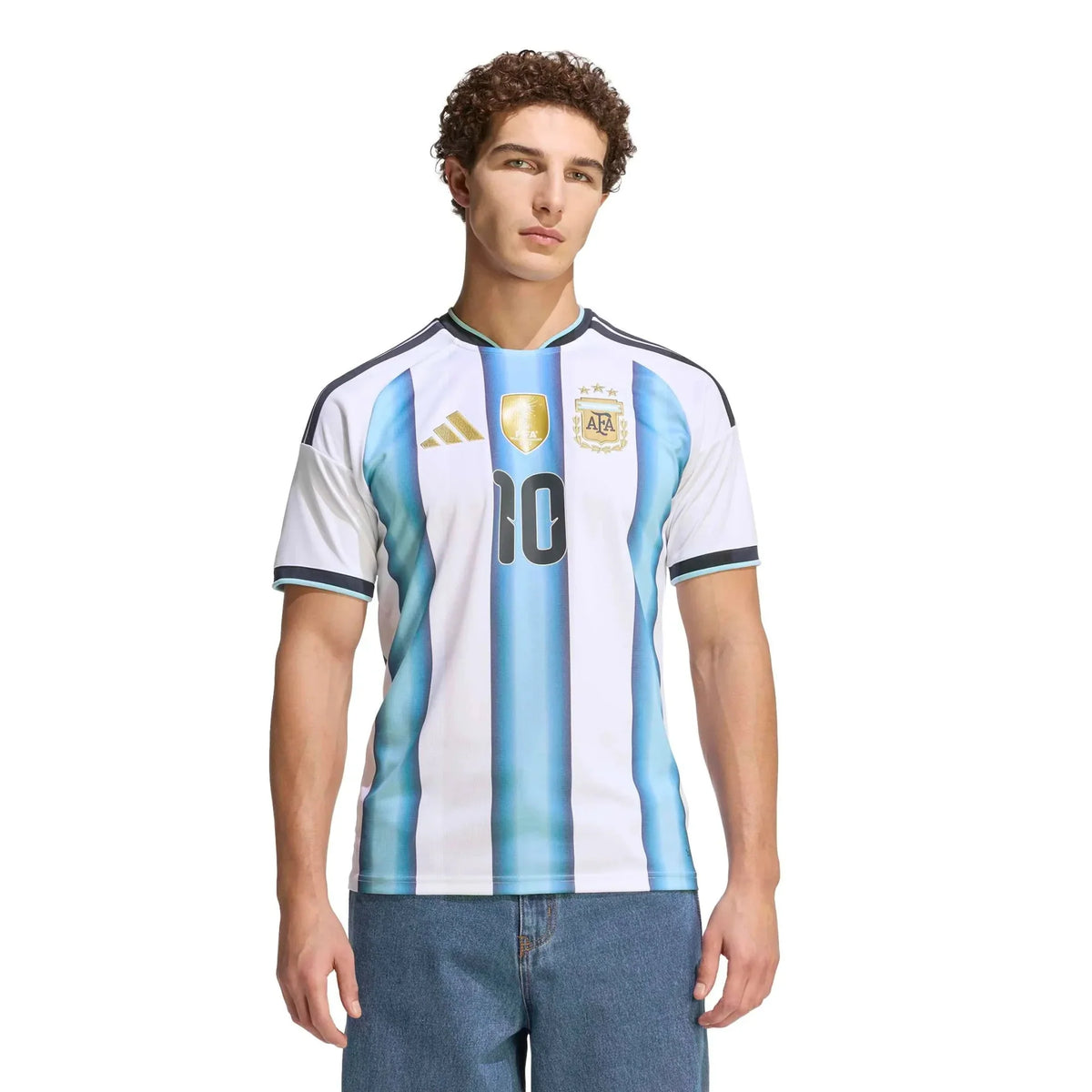 adidas 2026 Argentina Men's Stadium Home Messi #10 Soccer Jersey