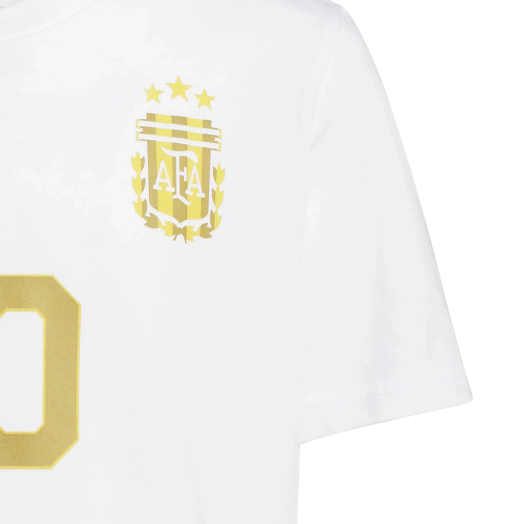 adidas 2026 Argentina Youth Messi Name And Number Tee