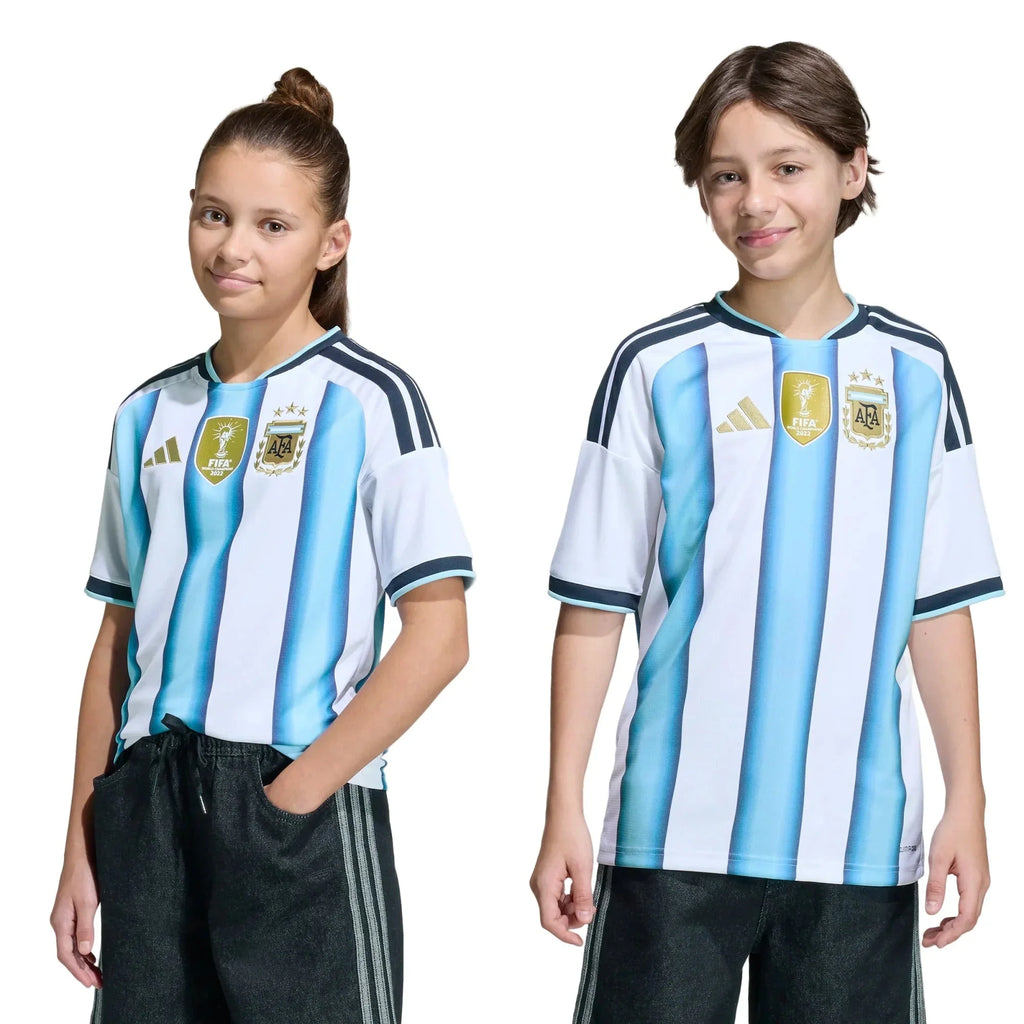 adidas 2026 Argentina Youth Stadium Home Soccer Jersey