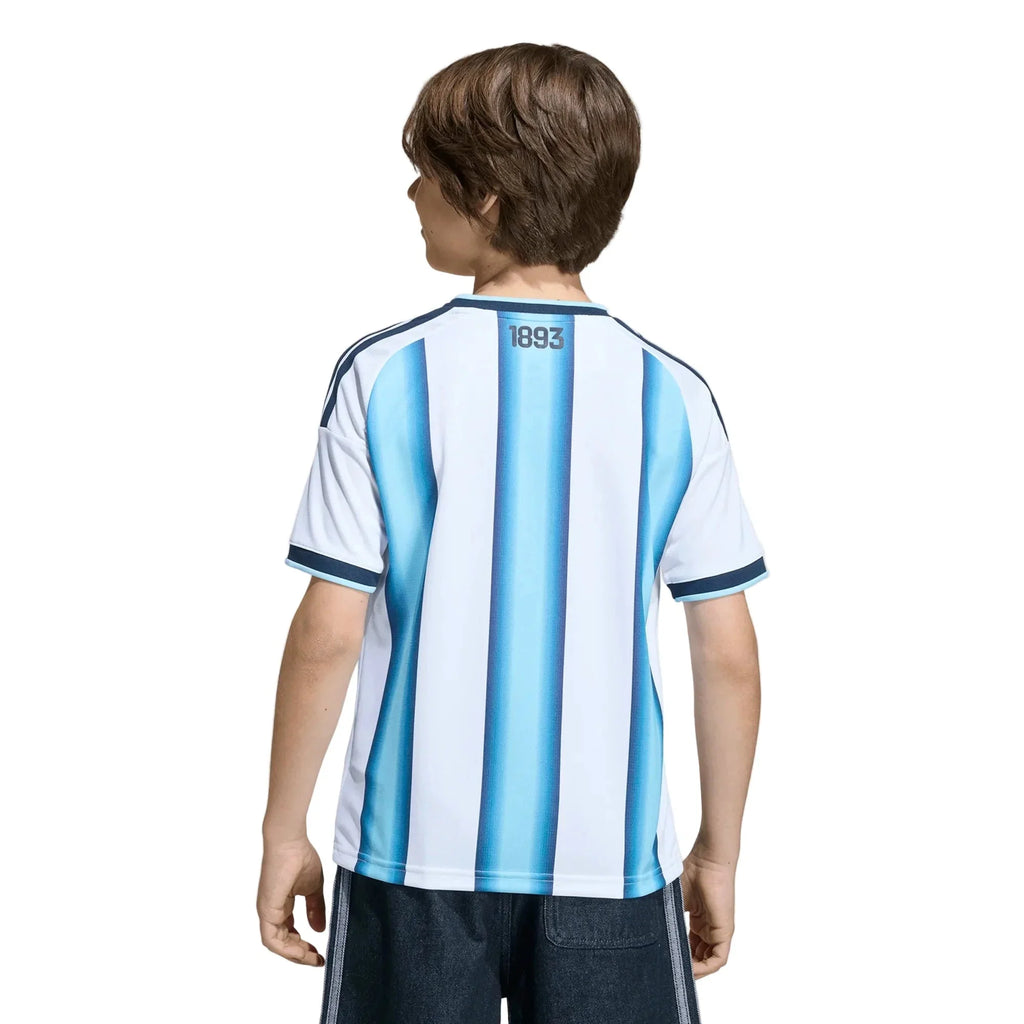 adidas 2026 Argentina Youth Stadium Home Soccer Jersey