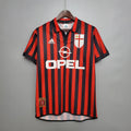 AC Milan Retro Jersey 1999/2000 Home Football Jersey Soccer Shirt